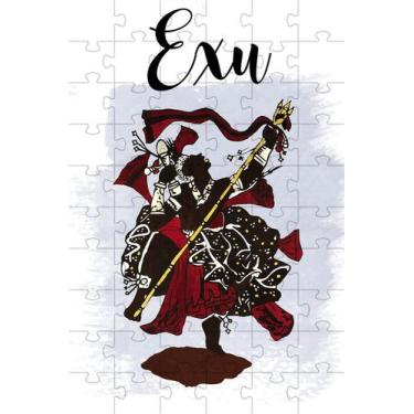 Imagem de Quebra-Cabeças Cognitivo Orixás EXU de 60 peças - Coleção Tea e Amor