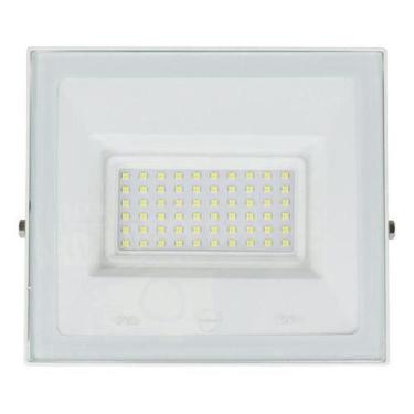 Imagem de Refletor Led 50W Bivolt Luz Branca Ip65 Branco - Inspire