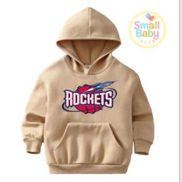 Imagem de Blusa Moletom Infantil Unissex Times de Basquete USA Houston Rockets -