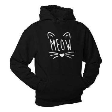 Imagem de Moletom Gatinho Meow Blusa De Frio Casaco Blusão Promoçã - Core Base, 