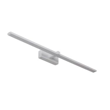 Imagem de Luminária de Espelho LED Aquila 12W – Preto e Branco Luz Quente | Branco Neutro – Borda Infinita, 600mm – Para Banheiro para maquiagem, Decoração de Objetos (Branco Luz Quente (3000K))