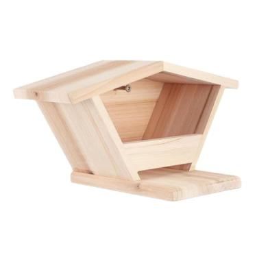 Imagem de Ioensy Abrigo para Pássaros de Madeira, Estrutura Externa, Casa Suspensa para Jardim, Style a