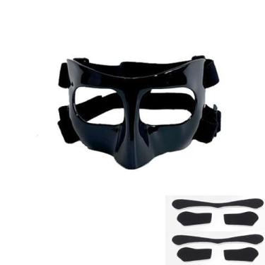 Imagem de Fenduoer Protetor Nasal Para Esportes, Nariz Quebrado, Máscara Facial Ajustável Com Enchimento De Espuma Homens E Mulheres, Adultos, Basquete, Beisebol, Futebol Americano, Softball (Para Crianças)