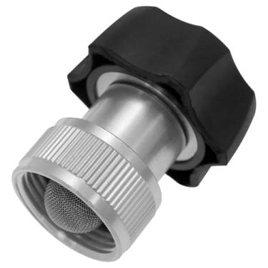 Imagem de FINBe acoplador de limpeza elétrico de alta pressão acessórios de conexão de metal de limpeza de alta pressão de 3/10.2 cm encaixe de mangueira de limpeza de alta pressão com filtro embutido 1 peça