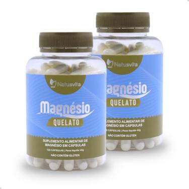 Imagem de Bisglicinato de Magnésio - Quelato com Glicina (Kit 2 und. 240 cápsulas)