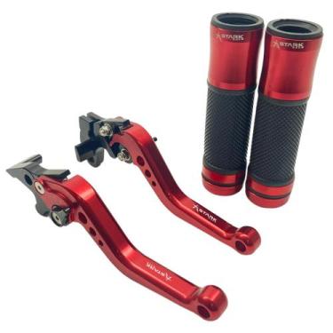 Imagem de Kit Manete Manopla Esportivo Intruder Yes 125 Gsr 125 150i Riva Choppe