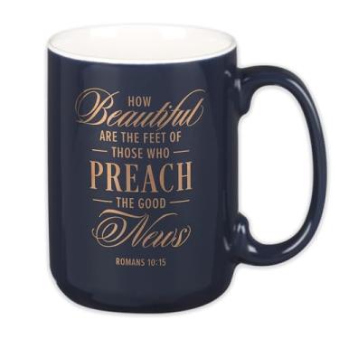 Imagem de Mug Navy Preach Good News Pastor Rom. 10:15