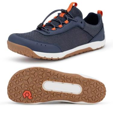 Imagem de Pulltop Tênis aquático masculino Barefoot | Secagem rápida | Tênis anfíbio com sola autodrenante leve e larga sem queda, Wt08|azul-marinho, 14 Wide