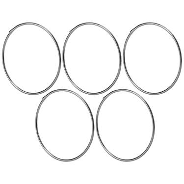 Imagem de Keenso Mola de Papel, 5pcs 304 Aço Inoxidável FREEHUB Moldagem Integral de Mola de 26 Mm de Diâmetro Externo de 0,8 Mm Diâmetro Sem Gancho para Os Drivers de Cubo de Cassete