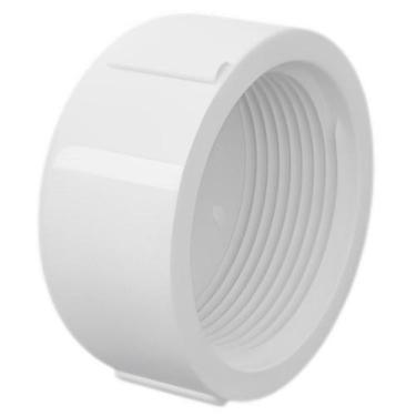 Imagem de Joelho Cotovelo De 90 Rosca PVC Branca Para Canos De Água De Esgoto De