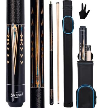 Imagem de Ray speed Bastão de taco de sinuca com eixo de deflexão baixa com estojo rígido de 540 a 590 ml bastão de sinuca profissional