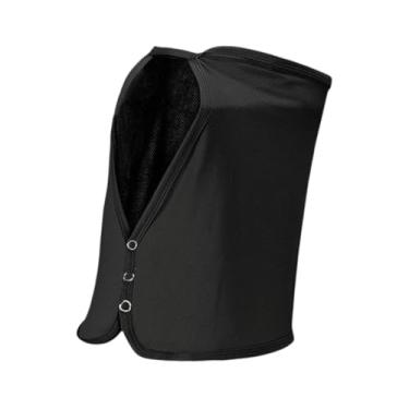 Imagem de Vaveren Proteção solar para pescoço e rosto, respirável, proteção para mulheres e homens, protetor facial refrescante para esportes de praia ciclismo, Preto