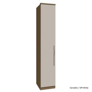 Imagem de Guarda Roupa Modulado 01 Porta com Prateleiras 245cm Altura Setiba - M