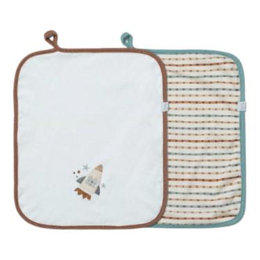 Imagem de Kit 2 Babinhas Paninho de Boca Bebê Menino Be Brave - Hug