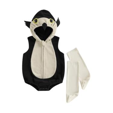 Imagem de Yoawdats Roupas de fotografia para bebês recém-nascidos, meninos, meninas, macaquinho de animal, fantasia de Halloween, macacão outono inverno (preto 2, 18 a 24 meses)