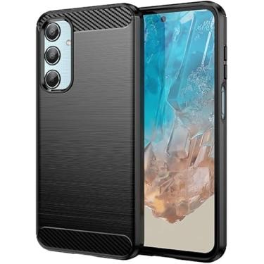 Imagem de Capa Para Samsung Galaxy M35 5G (Tela 6.6) Carbon Fiber Leve Fina Maleável (Preto)