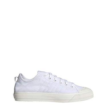 Imagem de adidas Originals Tênis masculino Nizza Rf, Branco/Branco/Branco off-white, 14