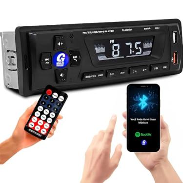 Imagem de Mp3 Player Som Carro Usb Aux Cartão Sd Rádio Fm com Bluetooth + Controle