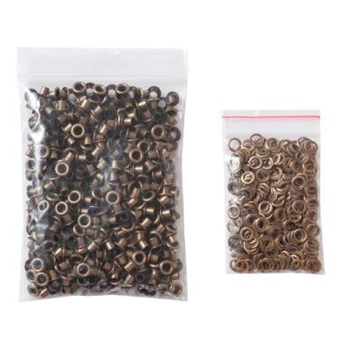Imagem de Kit de ilhós KING PIECES 1000 unidades de latão de 3 mm para ferrament