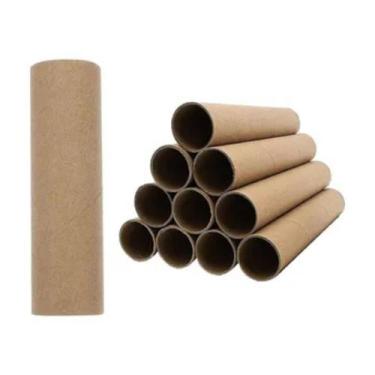 Imagem de 2x Tubo Postal Tubete Canudo Papelão 66cm X 7,3cm Ø S/ Tampa - GabiJov