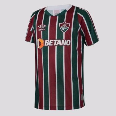 Imagem de Camisa Umbro Fluminense I 2024 Juvenil Tricolor, 12 ANOS