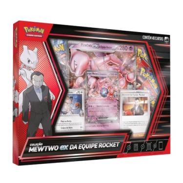 Imagem de Box Pokémon Coleção Mewtwo ex da Equipe Rocket Copag