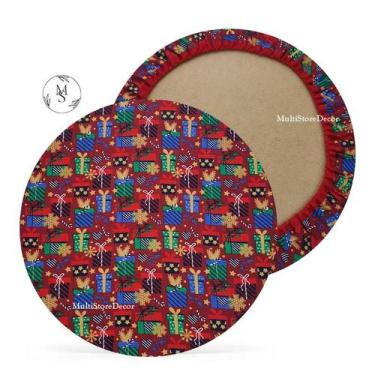 Imagem de 01 Capa de Sousplat Patch Natal - 35 cm - Várias Cores e Estampas - Su