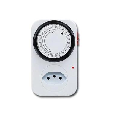 Imagem de Temporizador Tomada Analógico Mecânico Bivolt Timer Programável Bivolt