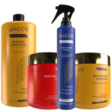 Imagem de Kit Shampoo Máscara Hidratação Profissional 4 Produtos - Dacca Profess
