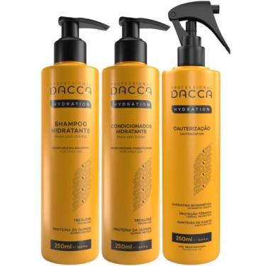 Imagem de Kit 3 Produtos Cauterização Shampoo Condicionador Profissional  - Dacc