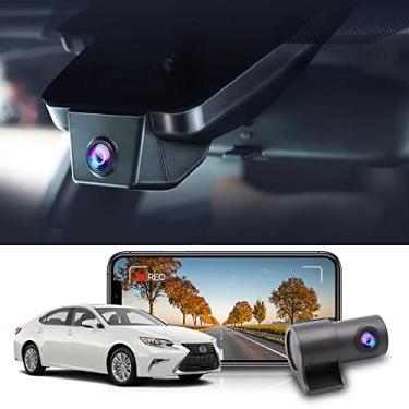 Imagem de Fitcamx Frontal 2K+Traseira 1080P Dash Cam para Lexus ES 2016-2018 ES350 ES300h Gen6 & Lexus GS 2016-2020 GS300 GS350 GS450h, Dual HD Vídeo, WiFi&APP, Loop Gravação, G-Sensor, Plug&Play, 64GB Cartão
