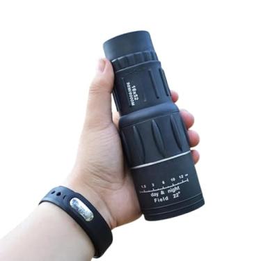 Imagem de Monóculo Profissional Tático 16×52 Alta Definição – Zoom Longo Alcance | 66 Metros à 8 km, Lente HD, Compacto, Resistente, à Prova d’Água c/Estojo e Alça - Ideal para Viagem, Esporte e Camping
