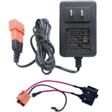 Imagem de Carregador de bateria de 12 volts para brinquedos e fio de bateria, carregador de carro infantil de 12 V, brinquedo elétrico de 12 V, bateria e adaptador de tomada de carregamento, plugue quadrado