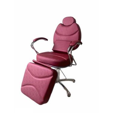 Imagem de Cadeira Poltrona Reclinável De Maquiagem E Estética Estofado Bordo - b