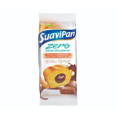 Imagem de Bolinho de Cenoura Recheio de Chocolate Zero com 12 un de 40g - Suavip