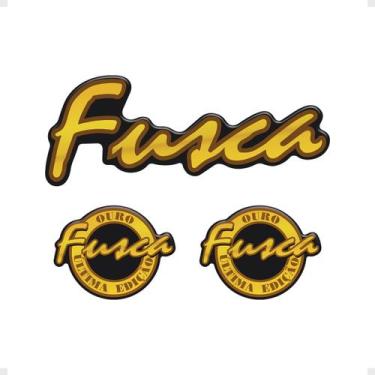 Imagem de Kit Adesivos Fusca Itamar Ouro 1996 Resinado - Genérico - SPORTINOX, C