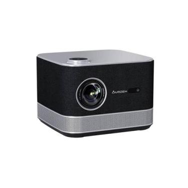 Imagem de Projetor inteligente Aurzen BOOM 3 Preto com WiFi e Bluetooth Áudio Do