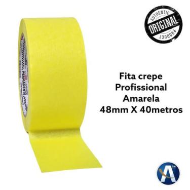 Imagem de Fita Adesiva Crepe Amarela 48mmX40m - Adere