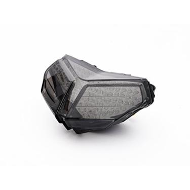 Imagem de TOPZONE Serve para Ducati SUPERBIKE 1198 & 1098 S & 848; luz traseira de freio sequencial LED + indicadores de seta integrados (lente moke)
