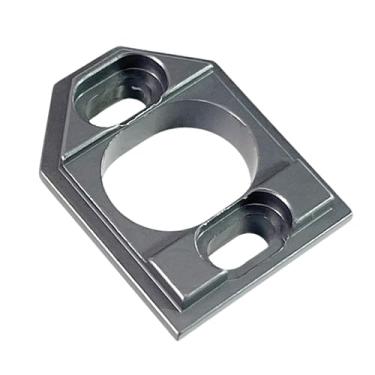 Imagem de Dynwave Placa de montagem do motor do carro RC, suporte de base motor, peças de reposição resistentes, peça de atualização para 16207 1/14 1/16 RC Car Crawler, Cinza