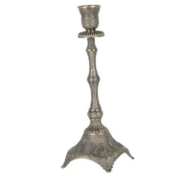 Imagem de IEUDNS Castiçal cônico para decoração de casa de fazenda, candelabro, suporte para velas, para lareira, natal, hotel, jantar de aniversário, Único 10x10x26cm