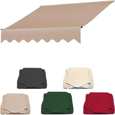Imagem de Substituição Para Toldo Retrátil, Telhado De Proteção Solar Para Toldos Retráteis, Tecido De Toldo Durável, Proteção De Toldo Multiuso à Prova D'água, beige, 3.5m
