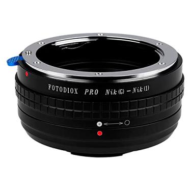 Imagem de Fotodiox Adaptador de montagem de lente PRO com mostrador de abertura, lente Nikon G, DX para câmera Nikon 1-Series, compatível com câmeras sem espelho Nikon V1, J1, Nikon G-Nike (1) PRO