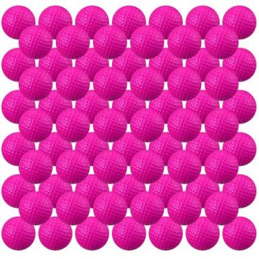 Imagem de Bolas de treino de golfe de espuma Junkin, 80 unidades de rosa vermelh