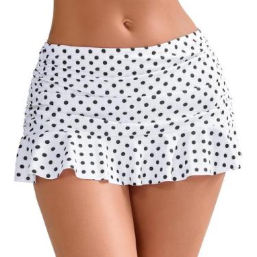 Imagem de Saias de natação com calça de biquíni moderna e controle de barriga 2G