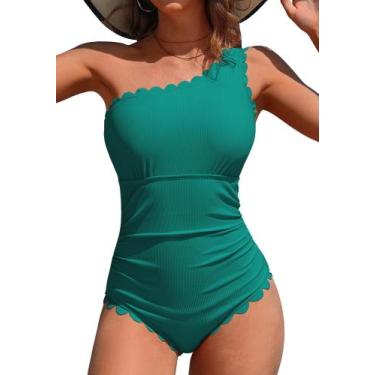 Imagem de Maiô de uma peça Charmo Scalloped Ribbed Tummy Control
