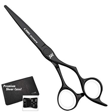 Imagem de Tesoura de corte de cabelo profissional preta fosca JW CBK, 6.75 Inch