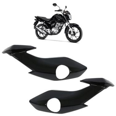 Imagem de Carenagem Lateral Farol CG Fan 160 2022 A 2023 Preto - Automotive Impo