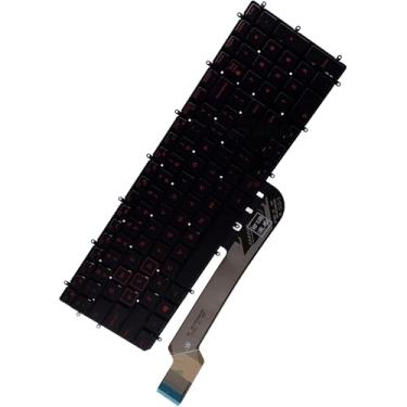 Imagem de Deal4GO Substituição de teclado sem retroiluminação para Dell G3 3579 3500 3779|G5 5587 5590 5500|G7 7588 7590|Inspiron 3593 5565 5567 7567 7577 - Vermelho