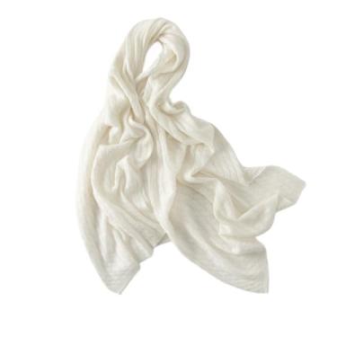 Imagem de Cachecol feminino de caxemira de comprimento médio, xale, dois em um, versátil, outono, inverno, malha, design leve e quente, ideal para camadas com casacos e suéteres combina com qualquer roupa